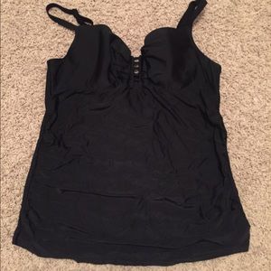 Lane Bryant/Cacique Underwire Tankini Swim Top